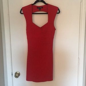Backless Red Mini Dress